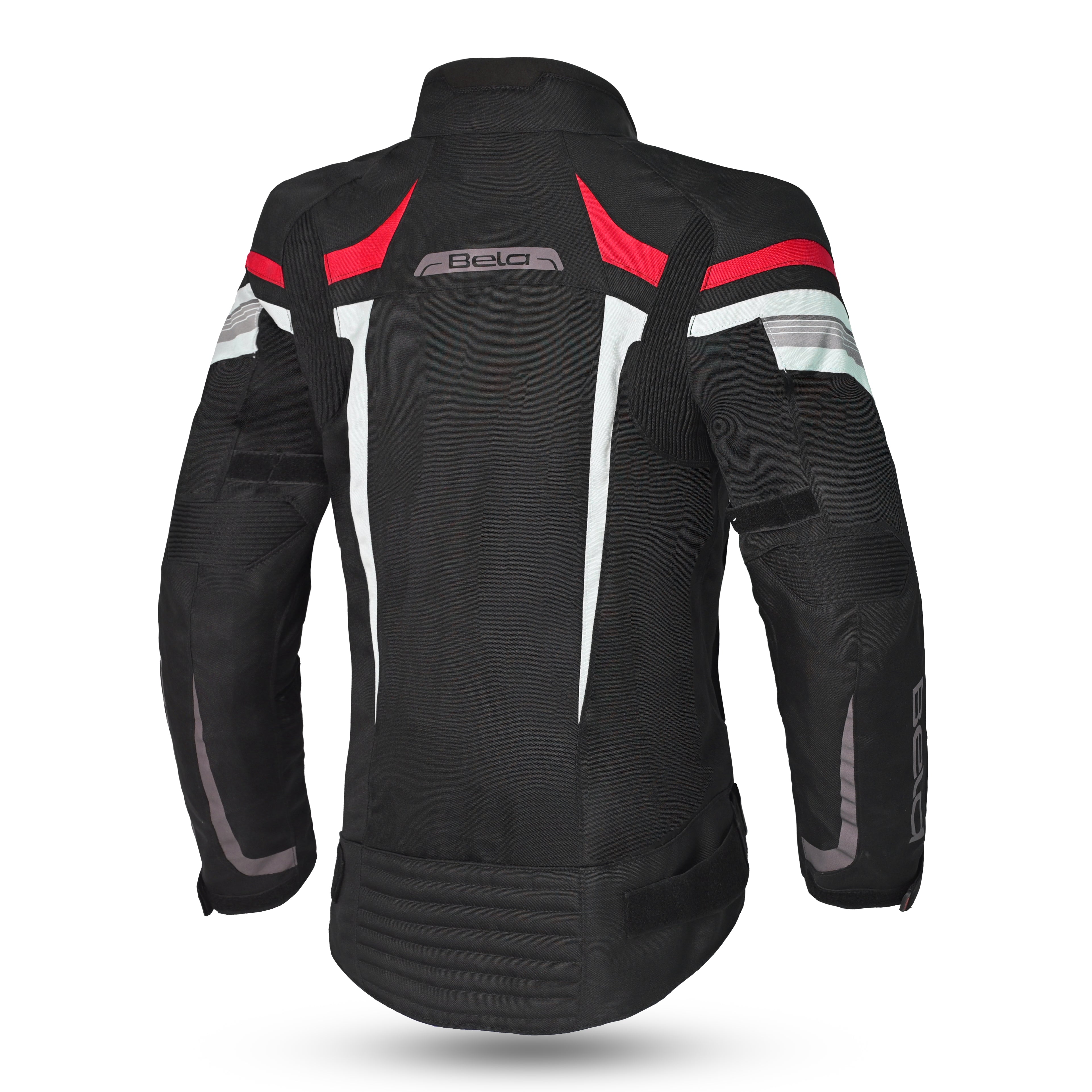 BELA HIGHLAND Lady Motorbike Textile Jacket Black Ice Red