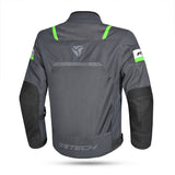 R-Tech Spiral Mesh Motorcycle Sports Touring Jacket Anthracite Grey Green 