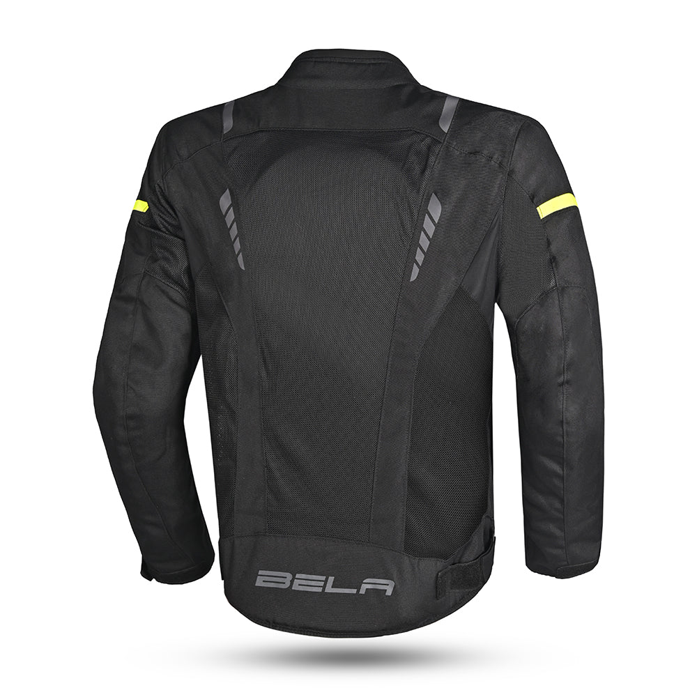 Bela Artrex Touring Textile Jacket Black Grey Fluro Yellow