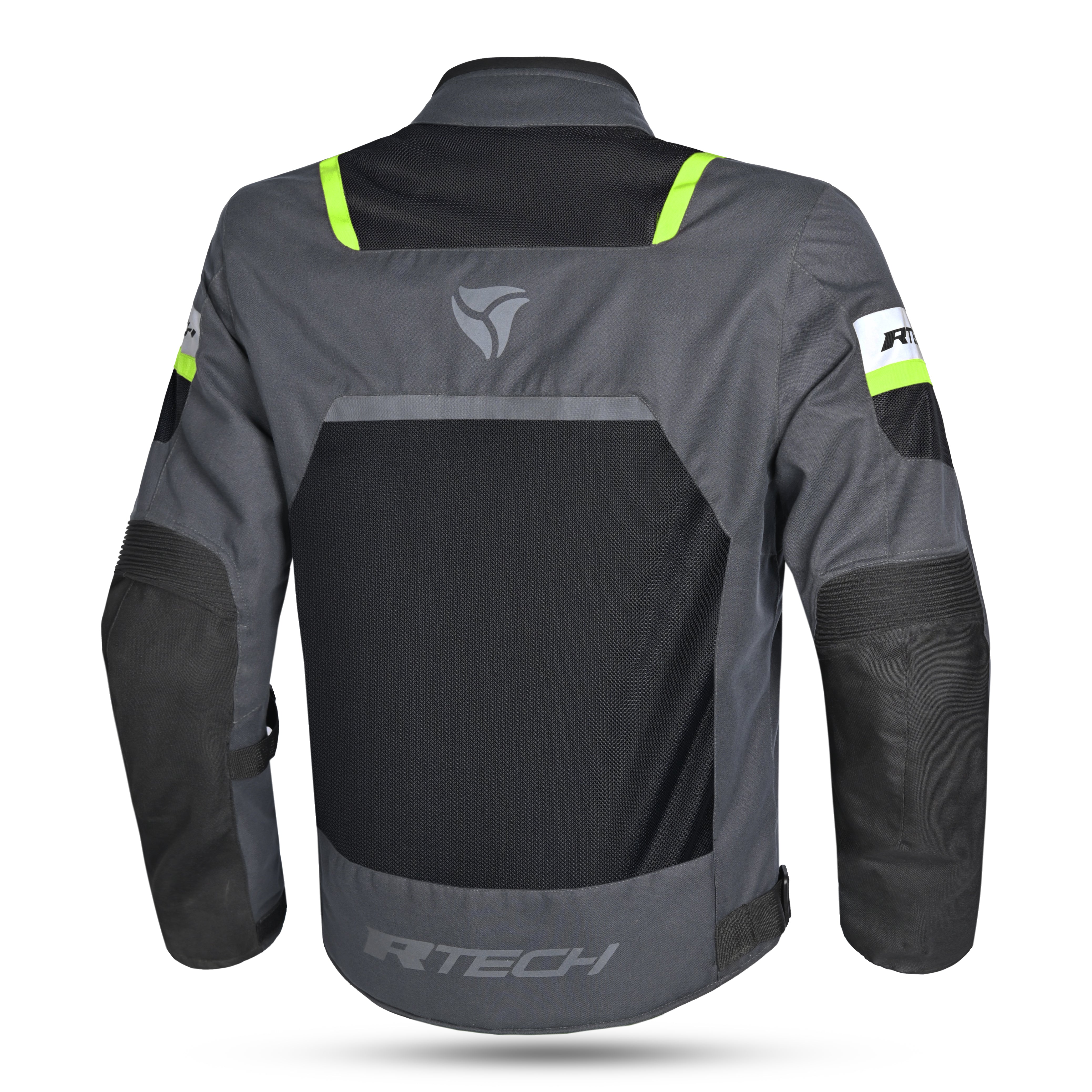 R-TECH SPIRAL MESH Motorcycle Jacket Dark Grey Black Green