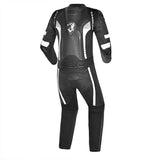 BELA X Race 1PC Motorcycle Racing Suit Black Dark Grey White 