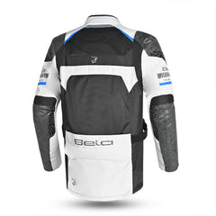 BELA Onsaker Motorcycle Textile Jacket - White Black Blue