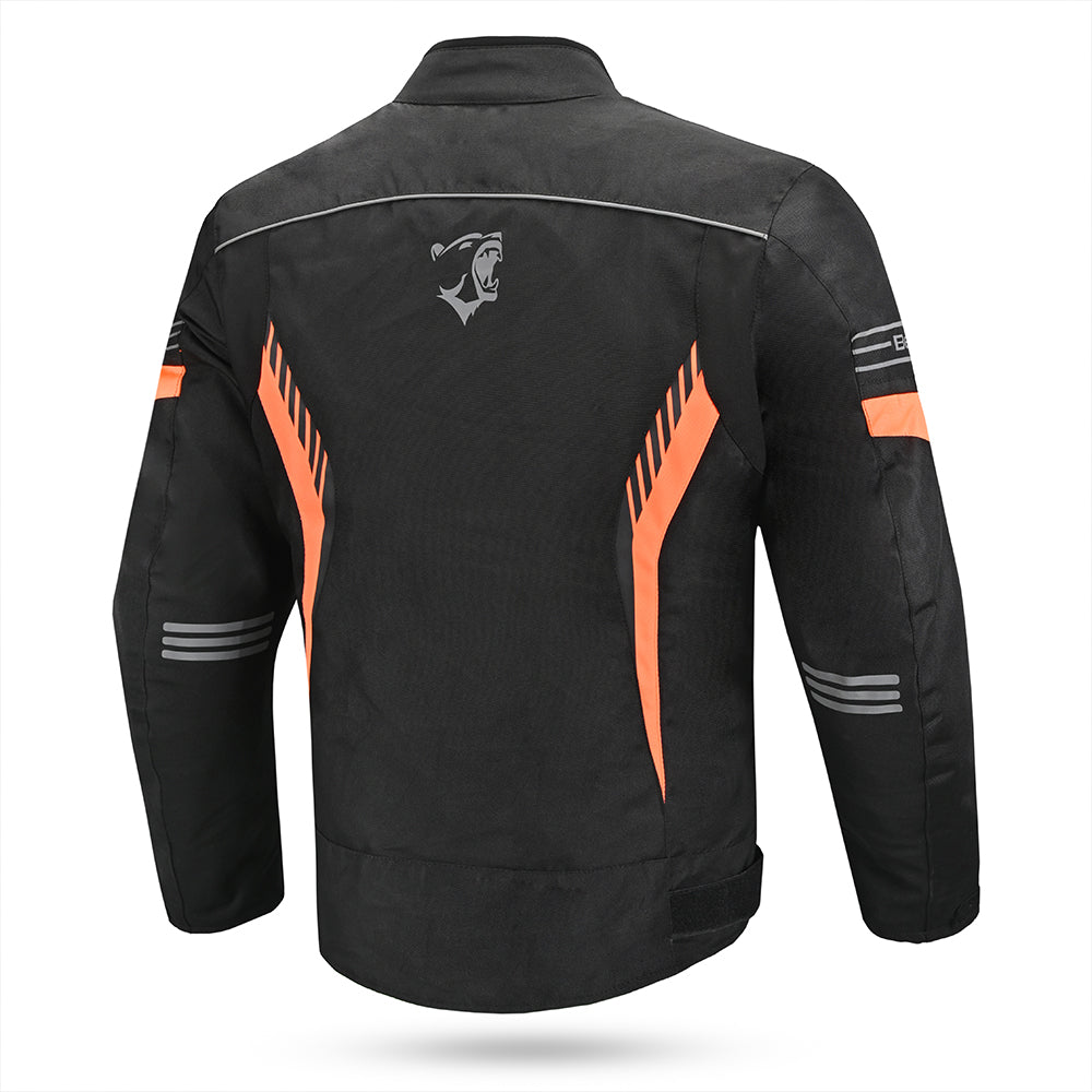Bela Bradley  Motorcycle Textile Jacket Black Orange