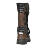 bela senior motorcycle touring brown boot back side view