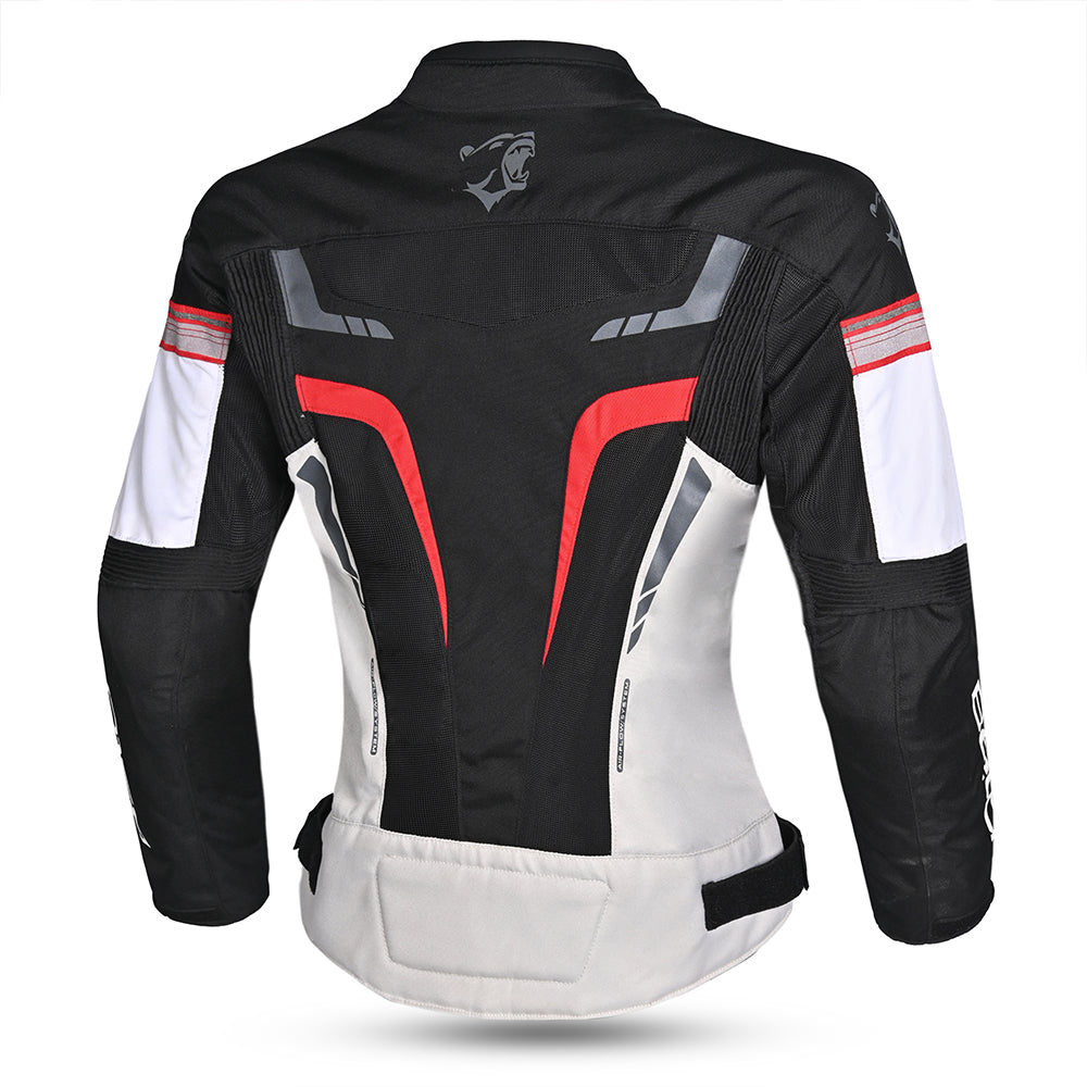 BELA Sprinter Lady Motorcycle Textile Jacket Black/Ice/Red