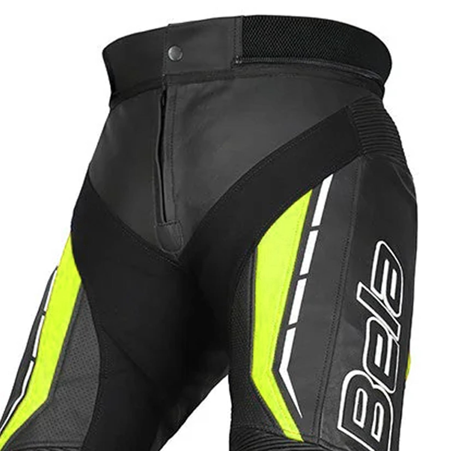 Bela Rocket Lady Leather Trousers Moto Women Black/Yellow