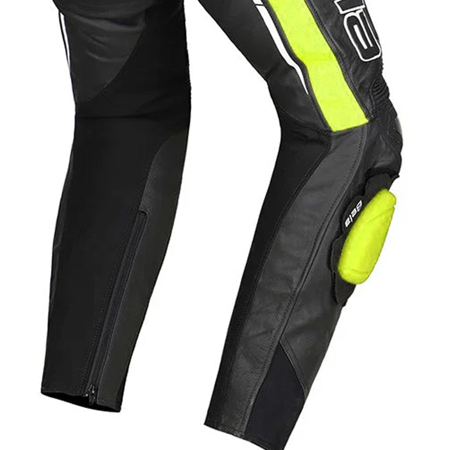 Bela Rocket Lady Leather Trousers Moto Women Black/Yellow