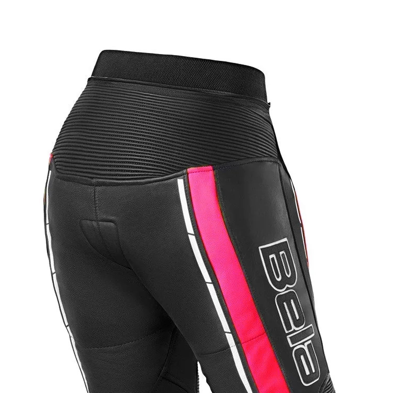 Bela Rocket Lady Motorcycle Leather Pants Black/Pink