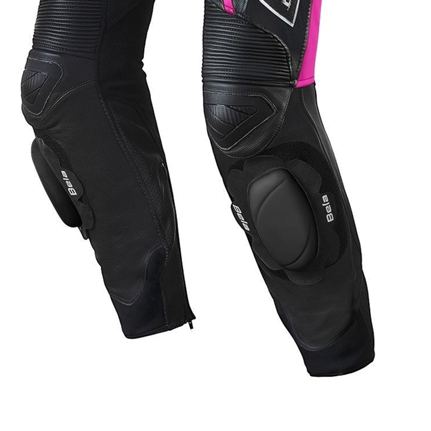 Bela Rocket Lady Motorcycle Leather Pants Black/Pink