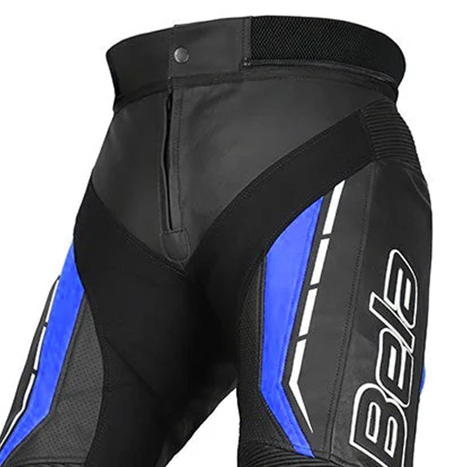 Bela Rocket Man Motorcycle Leather Pants Black/Blue