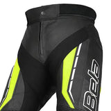Bela Rocket Man Motorcycle Leather Pants Black Yellow