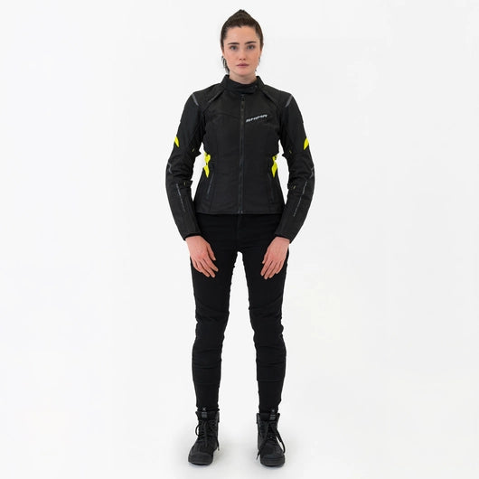 SHIMA RUSH 2.0 LADY WATERPROOF MOTORCYCLE JACKET BLACK
