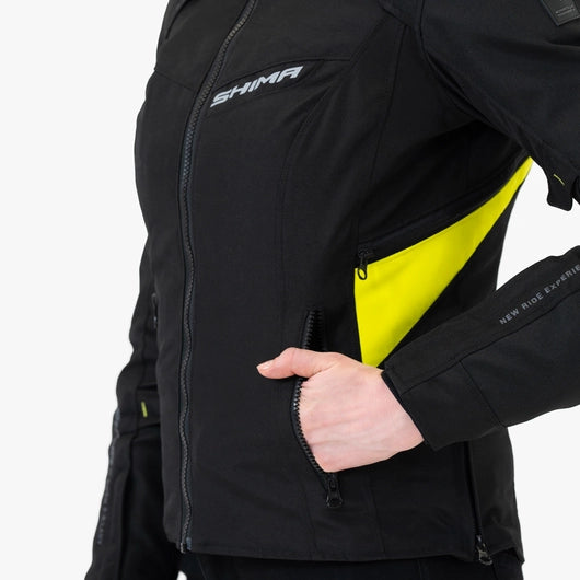 SHIMA RUSH 2.0 LADY WATERPROOF MOTORCYCLE JACKET FLUO