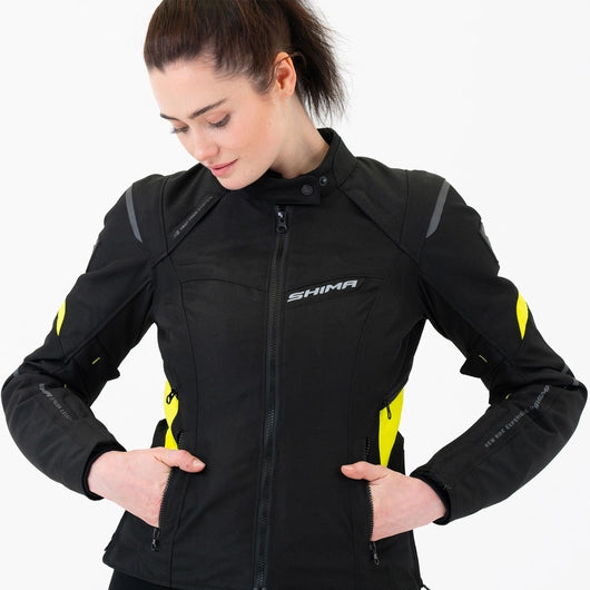 SHIMA RUSH 2.0 LADY WATERPROOF MOTORCYCLE JACKET BLACK