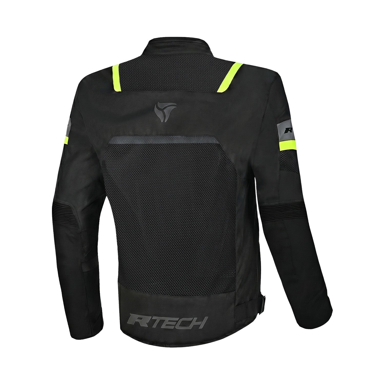 R-TECH SPIRAL MESH Summer Motorcycle Textile Jacket Black Yellow