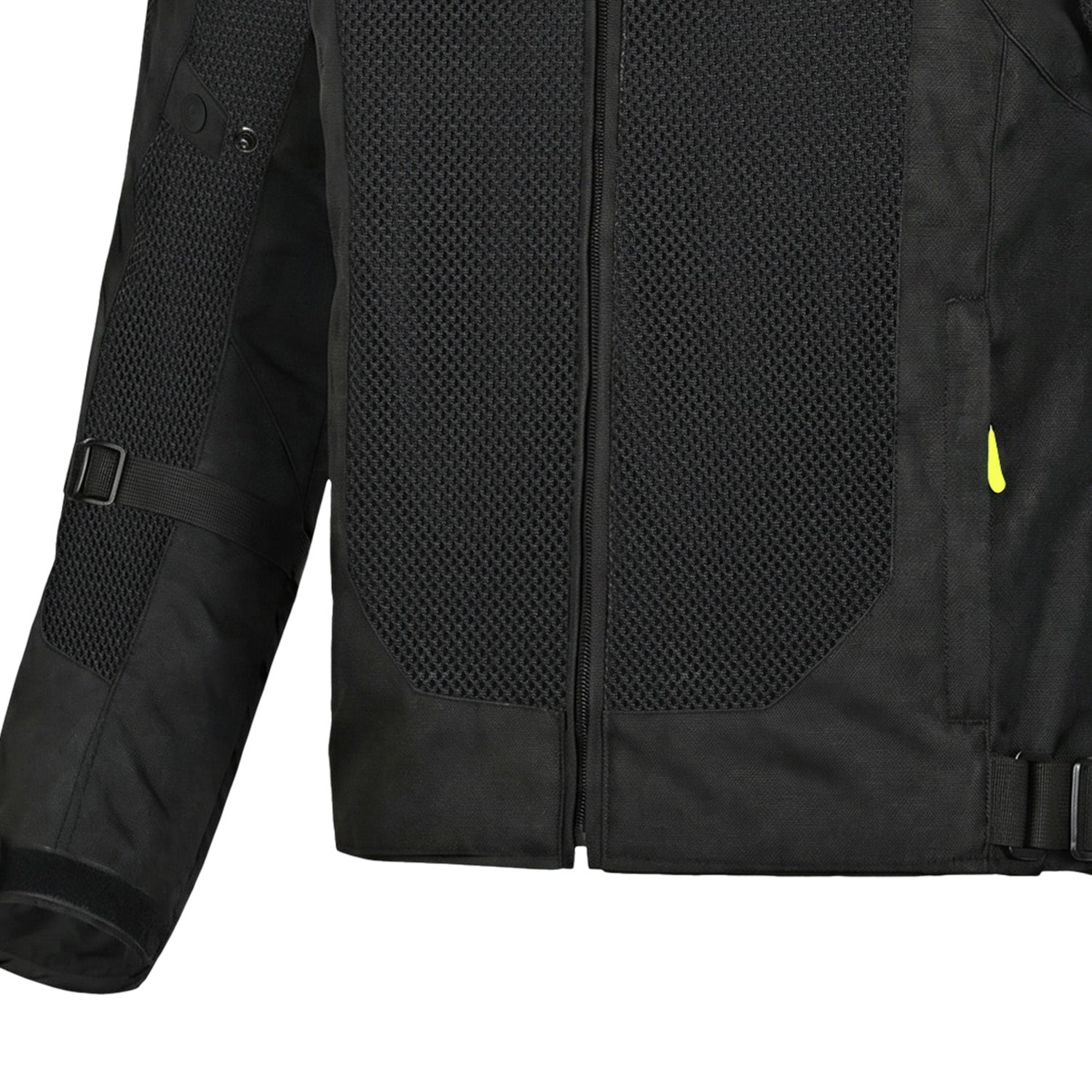 R-TECH SPIRAL MESH Summer Motorcycle Textile Jacket Black Yellow