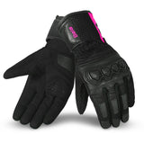 BELA Twix Lady Motorcycle Gloves Black Pink