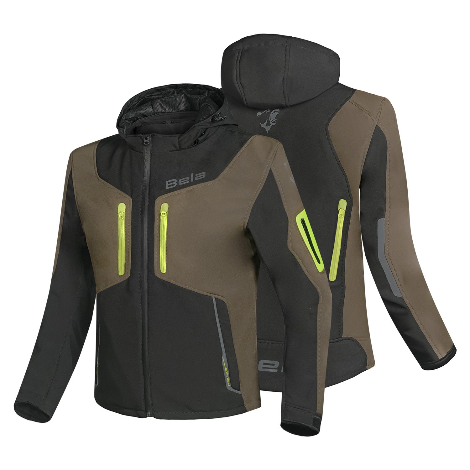 BELA Fire Fly Man Sweatshirt Black/Olive Green/ Fluor Yellow