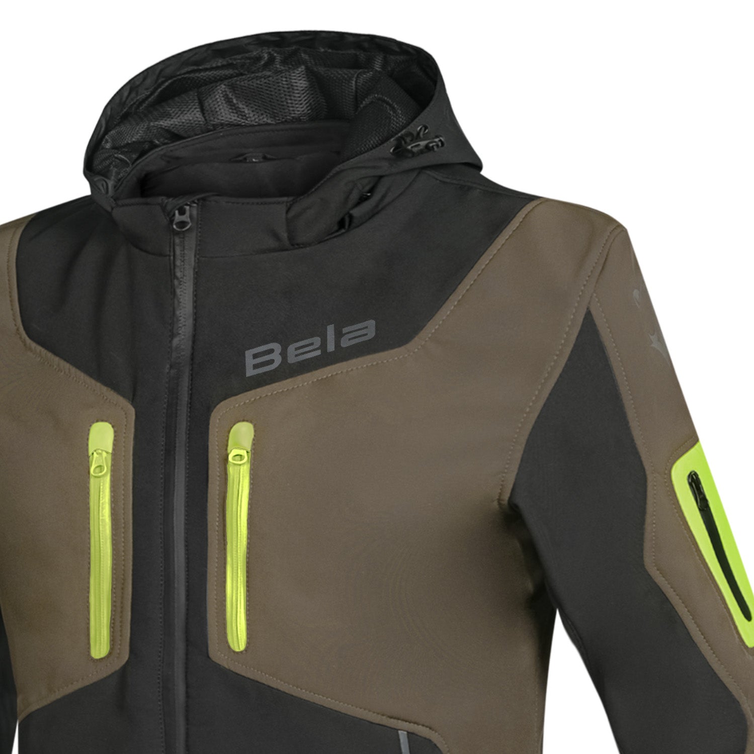 BELA Fire Fly Man Sweatshirt Black/Olive Green/ Fluor Yellow