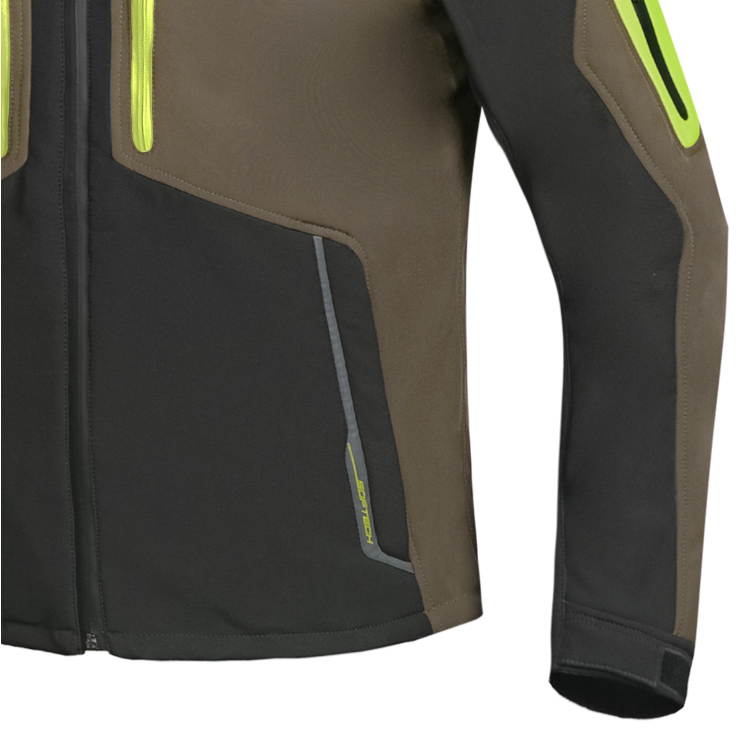 BELA Fire Fly Man Sweatshirt Black/Olive Green/ Fluor Yellow