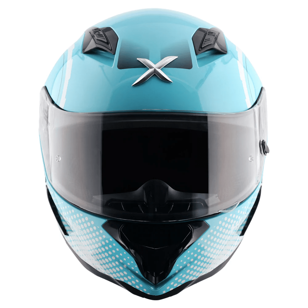 AXOR HUNTER SPEAR FULL FACE MOTORCYCLE HELMET BLUE