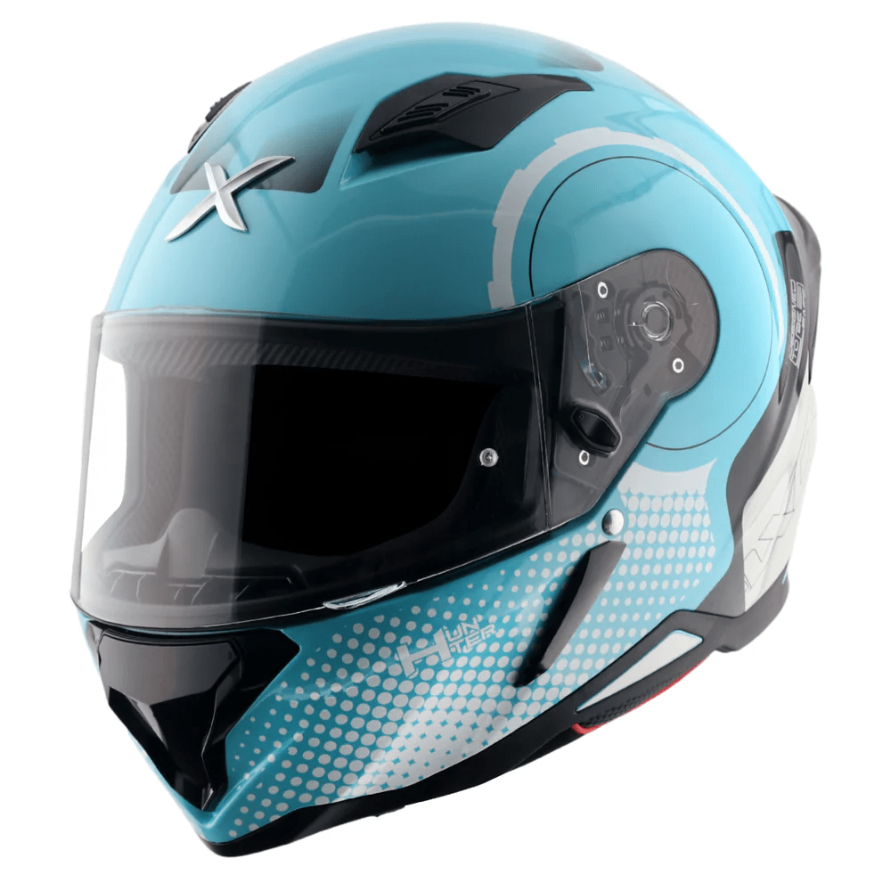 AXOR HUNTER SPEAR FULL FACE MOTORCYCLE HELMET BLUE