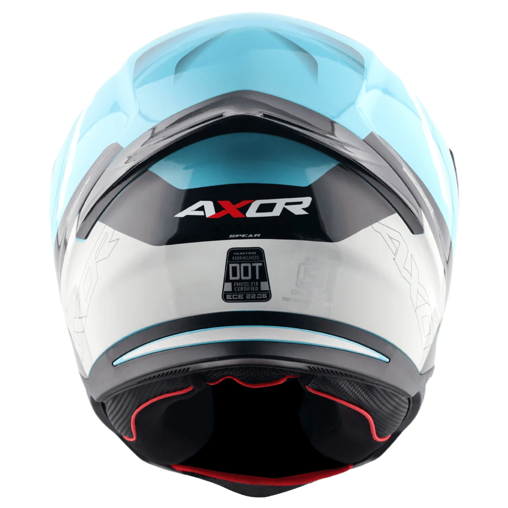 AXOR HUNTER SPEAR FULL FACE MOTORCYCLE HELMET BLUE