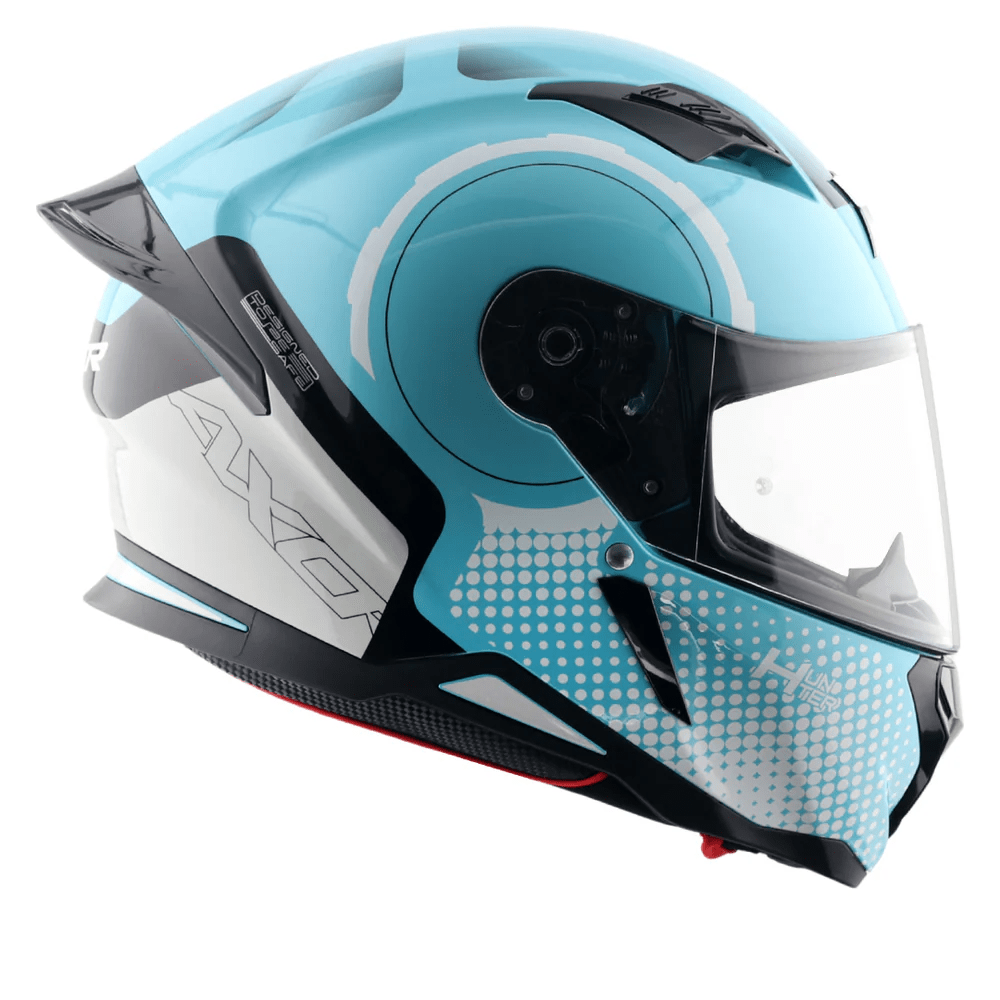 AXOR HUNTER SPEAR FULL FACE MOTORCYCLE HELMET BLUE