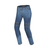 R-TECH VALENCIA LADY MOTORCYCLE JEANS BLUE HALF BODY SPRAY