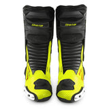 BELA Speedo 2.0 Motorcycle Racing Leather Boots Black/Fluor Yellow