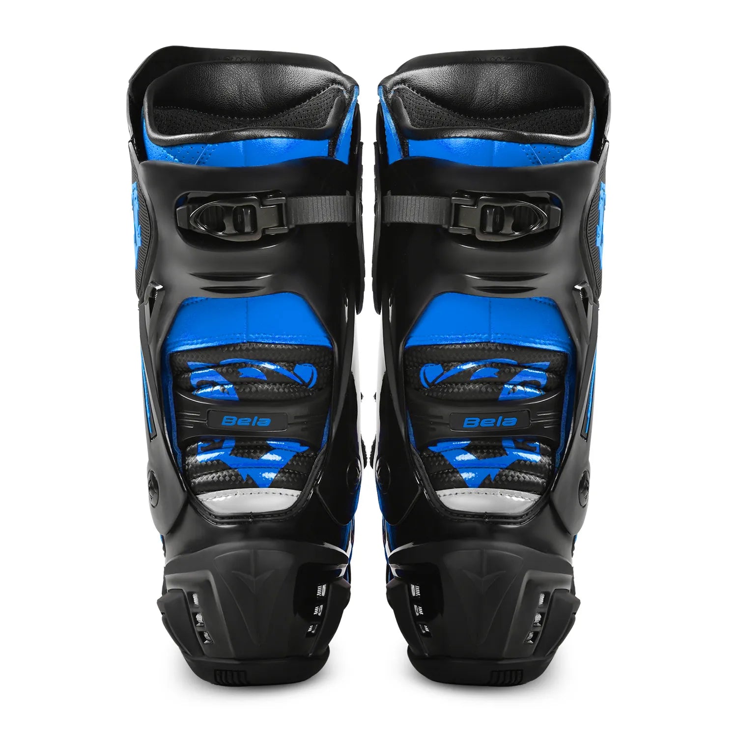 BELA Speedo 2.0 Motorcycle Leather Boots Black/Blue