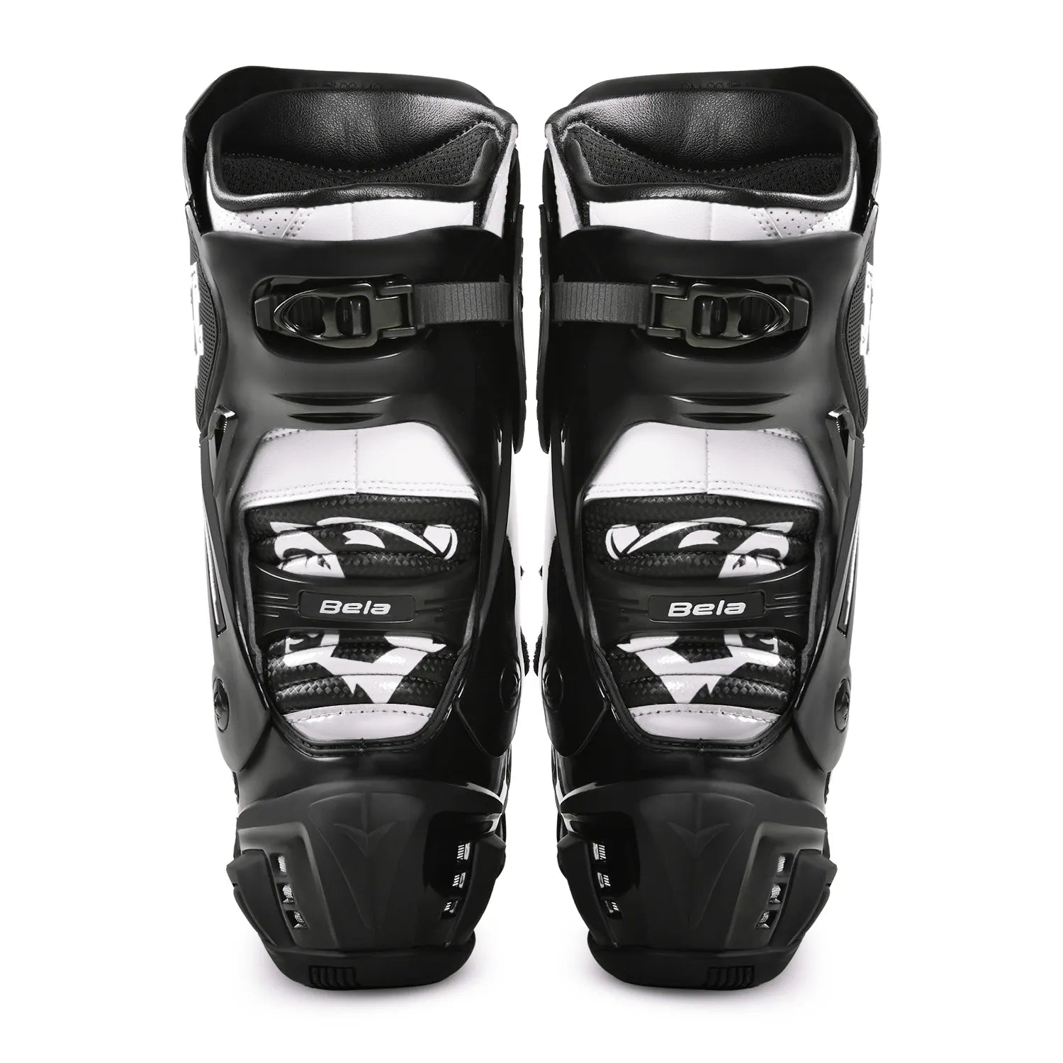 Bela Speedo 2.0 Racing Motorcycle Boots Black/White