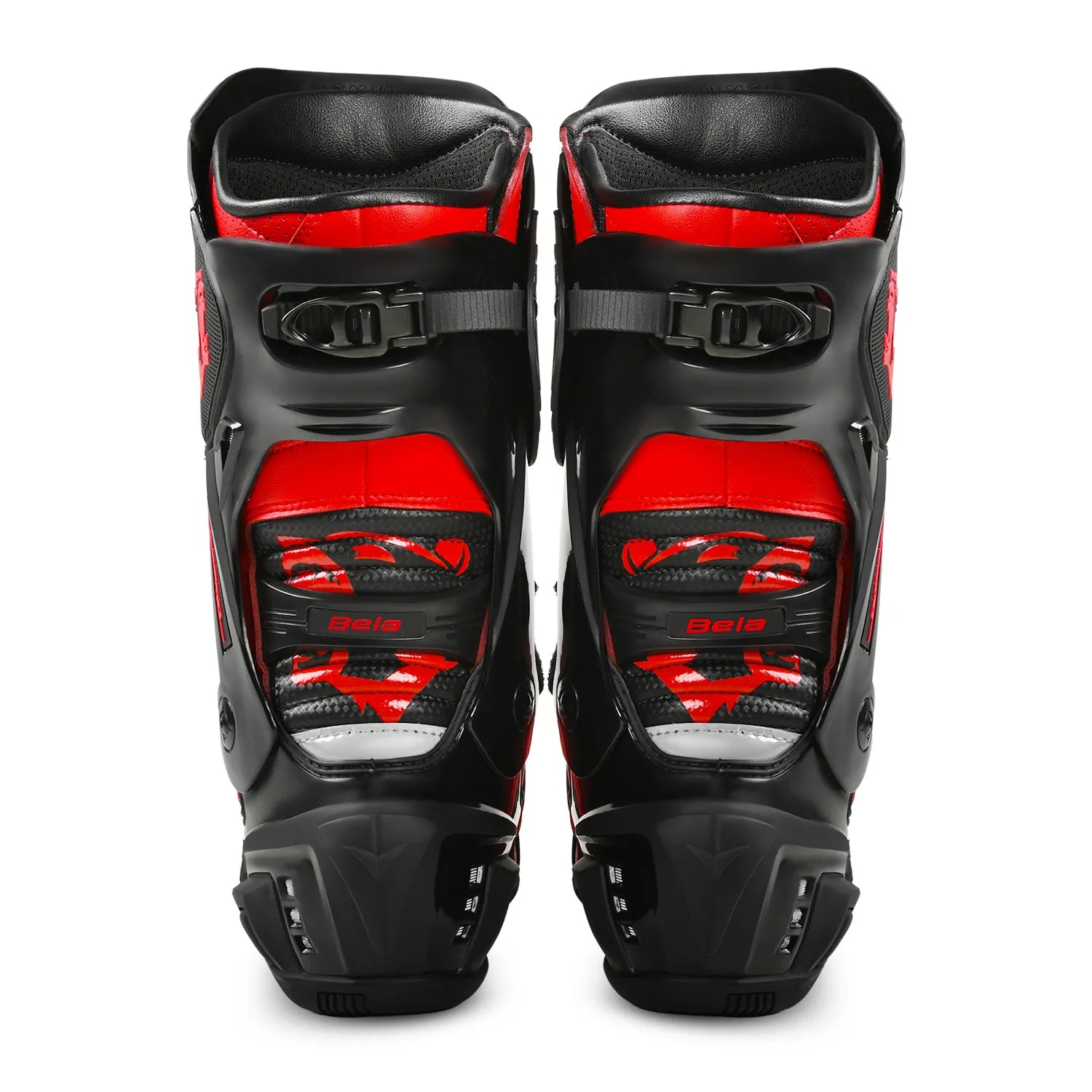 BELA Speedo 2.0 Motorcycle Leather Boots Black/Red