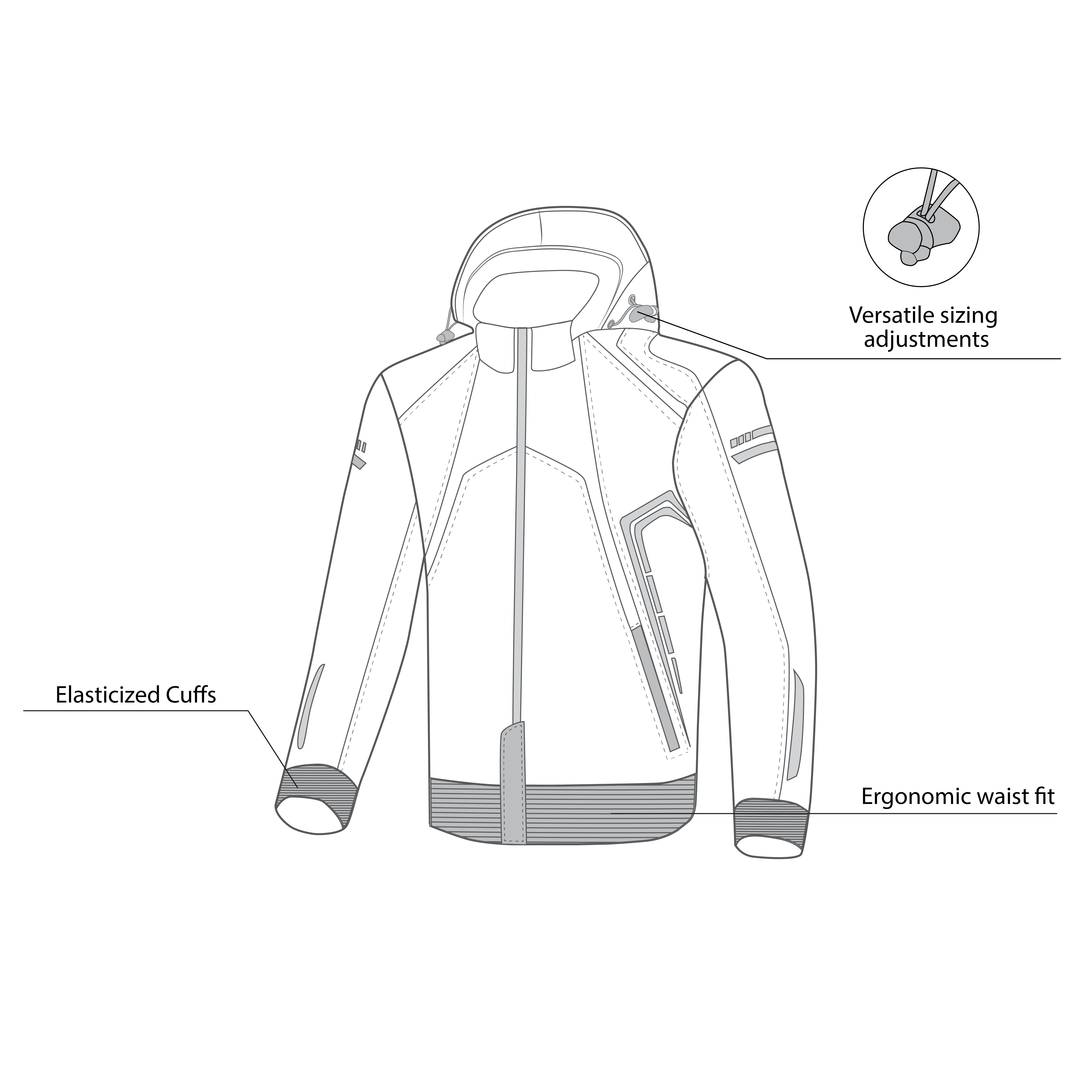 BELA Breeze Softshell Motorbike Riding Hoodie Black Yellow