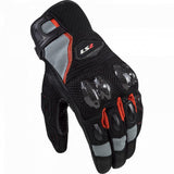 Ls2 Spark 2 Leather Man Gloves Black Red 