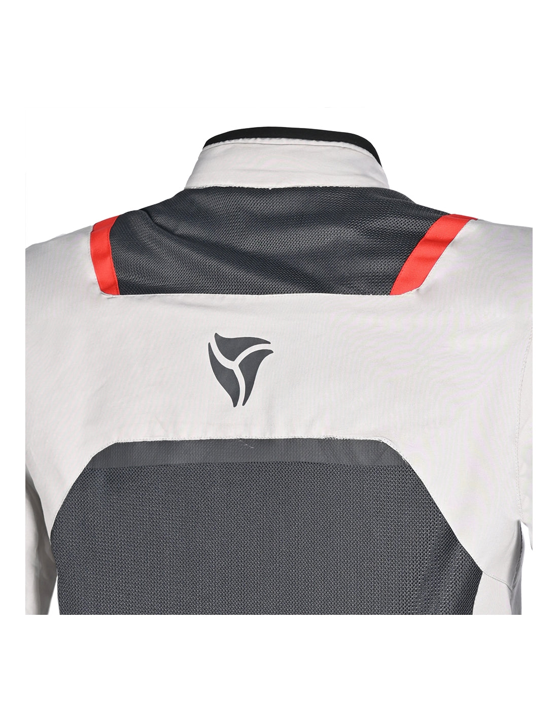 R-TECH - Spiral Mesh Textile Jacket in White/Gray/Red 