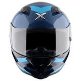 AXOR HUNTER CORNET FULL FACE MOTORCYCLE HELMET BLACK_BLUE