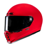 HJC V10 Plain On-Moad Motorcycle Riding Helmet Deep Red