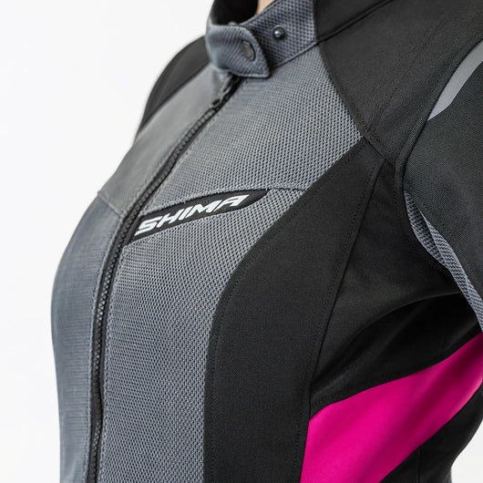 SHIMA RUSH 2.0 LADY VENTED MOTORCYCLE JACKET PINK