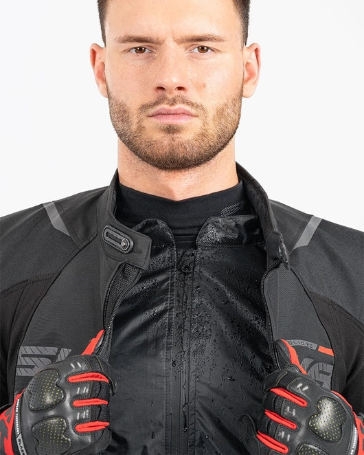 SHIMA SOLID 2.0 MEN'S MOTORCYCLE TEXTILE JACKET BLACK/WHITE
