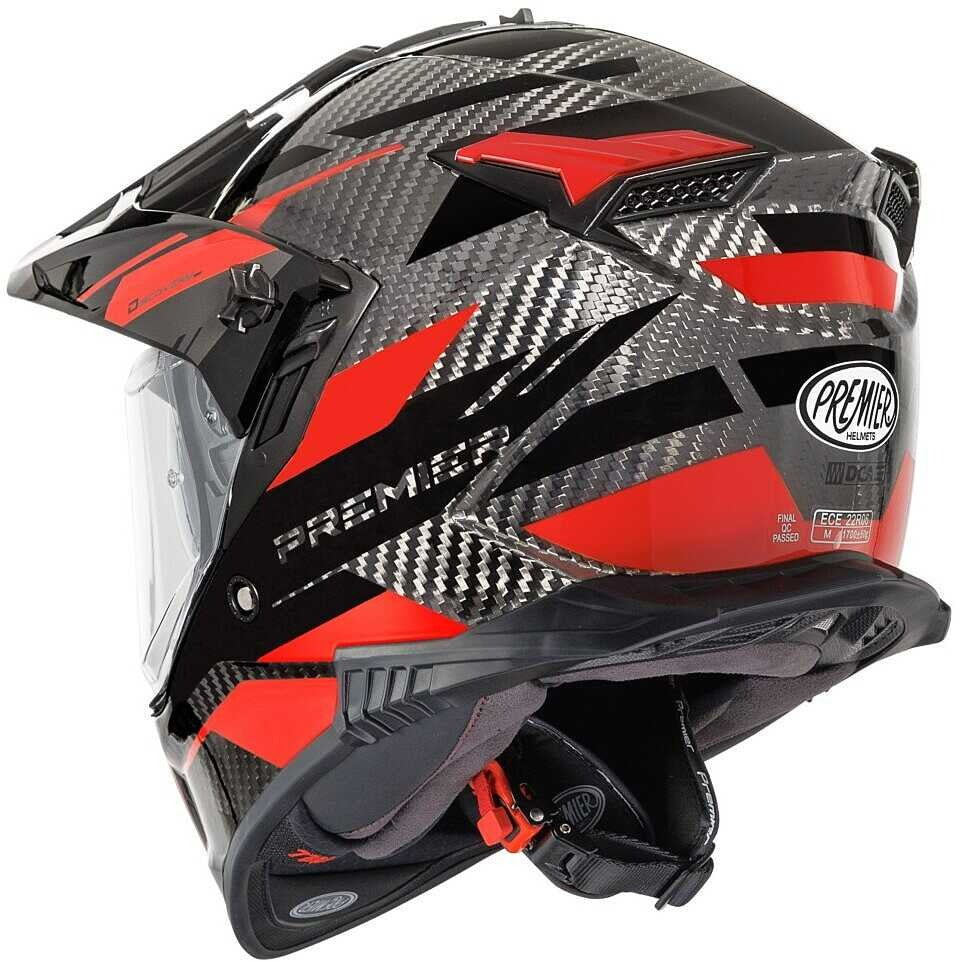 Premier Discovery Carbon EA2 Adventure Motorcycle Helmet