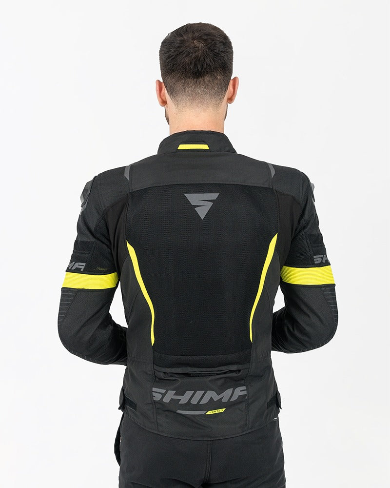SHIMA SOLID 2.0 VENTED MEN'S MOTORCYCLE JACKET BLACK