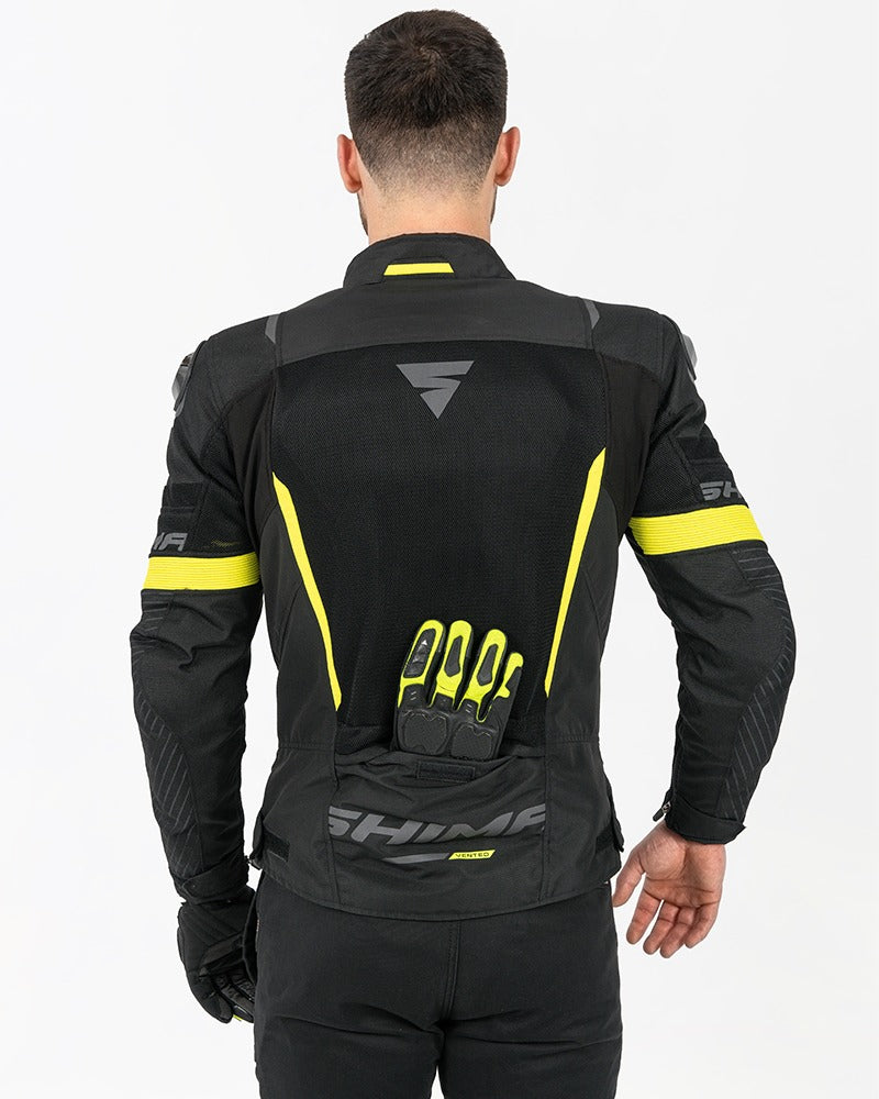 SHIMA SOLID 2.0 VENTED MEN'S MOTORCYCLE JACKET BLACK