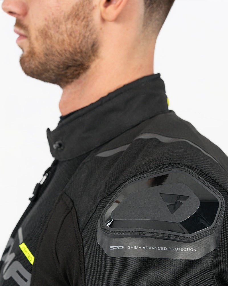 SHIMA SOLID 2.0 VENTED MEN'S MOTORCYCLE JACKET BLACK