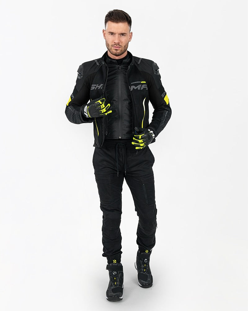 SHIMA SOLID 2.0 VENTED MEN'S MOTORCYCLE JACKET BLACK