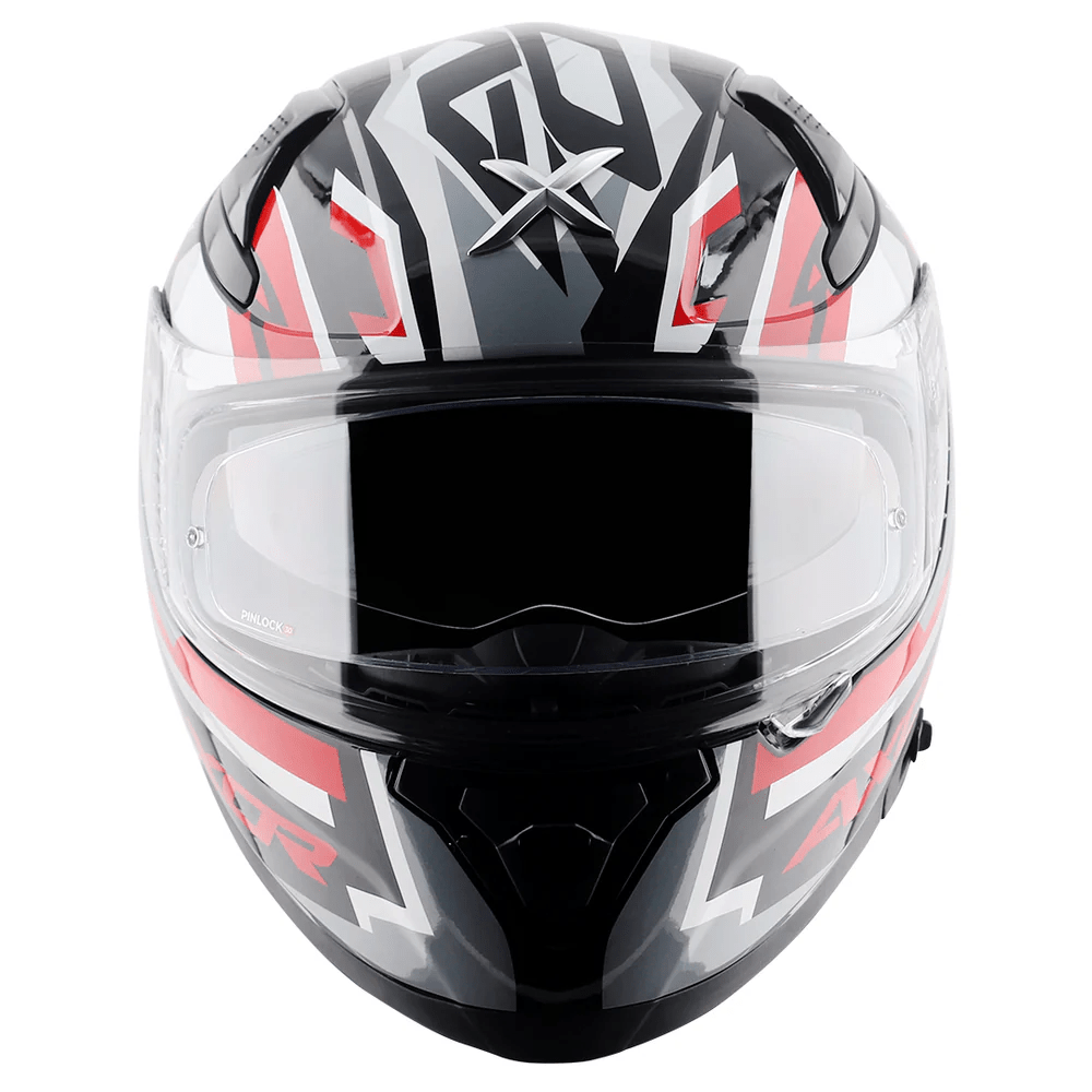 AXOR APEX STREAK FULL FACE MOTORCYCLE HELMET BLACK_RED