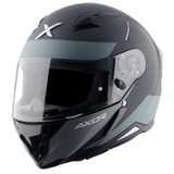 AXOR HUNTER TURBO FULL FACE MOTORCYCLE HELMET BLACK MATTE_GRAY