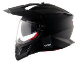 AXOR X-CROSS SPORT DUAL VISOR MOTORCYCLE HELMET BLACK MATTE
