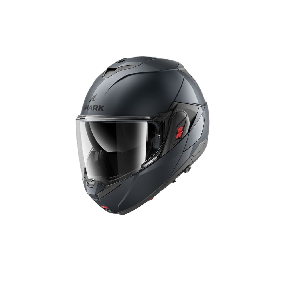 SHARK OXO BLANK FLIP FRONT EN DE MOTOCICLETA CASCO METAL PISTOLA
