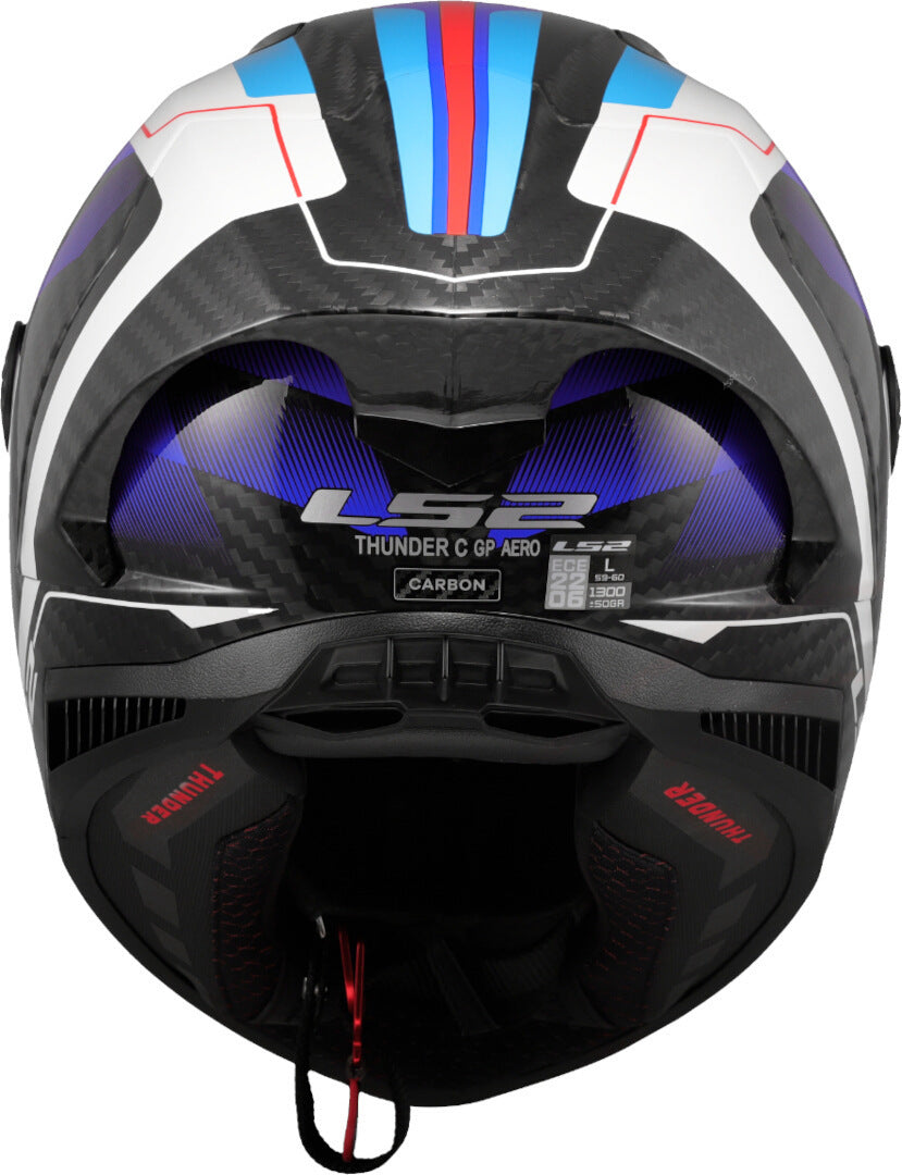 LS2 FF805 Thunder GP Aero  Full Face Motorcycle Helmet Raute Blue Red-06 